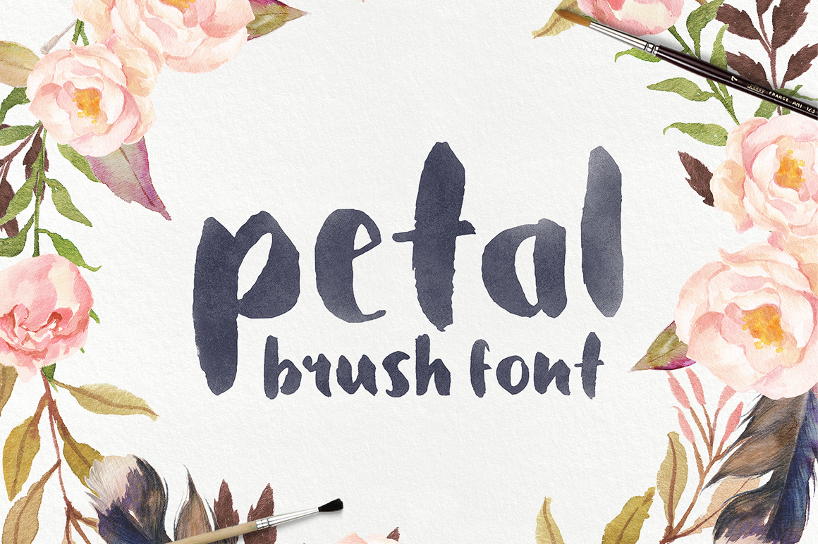 Free Petal Brush Script Fonts