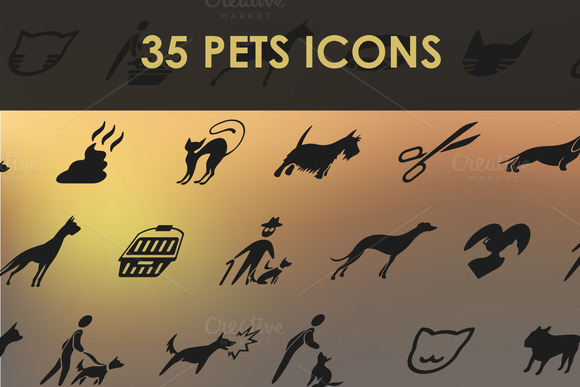 Set Of Pets Icons Set Of Pets Icons
