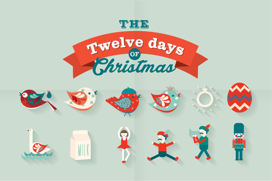 Download the 12 days of christmas vector ~ Illustrations on ...