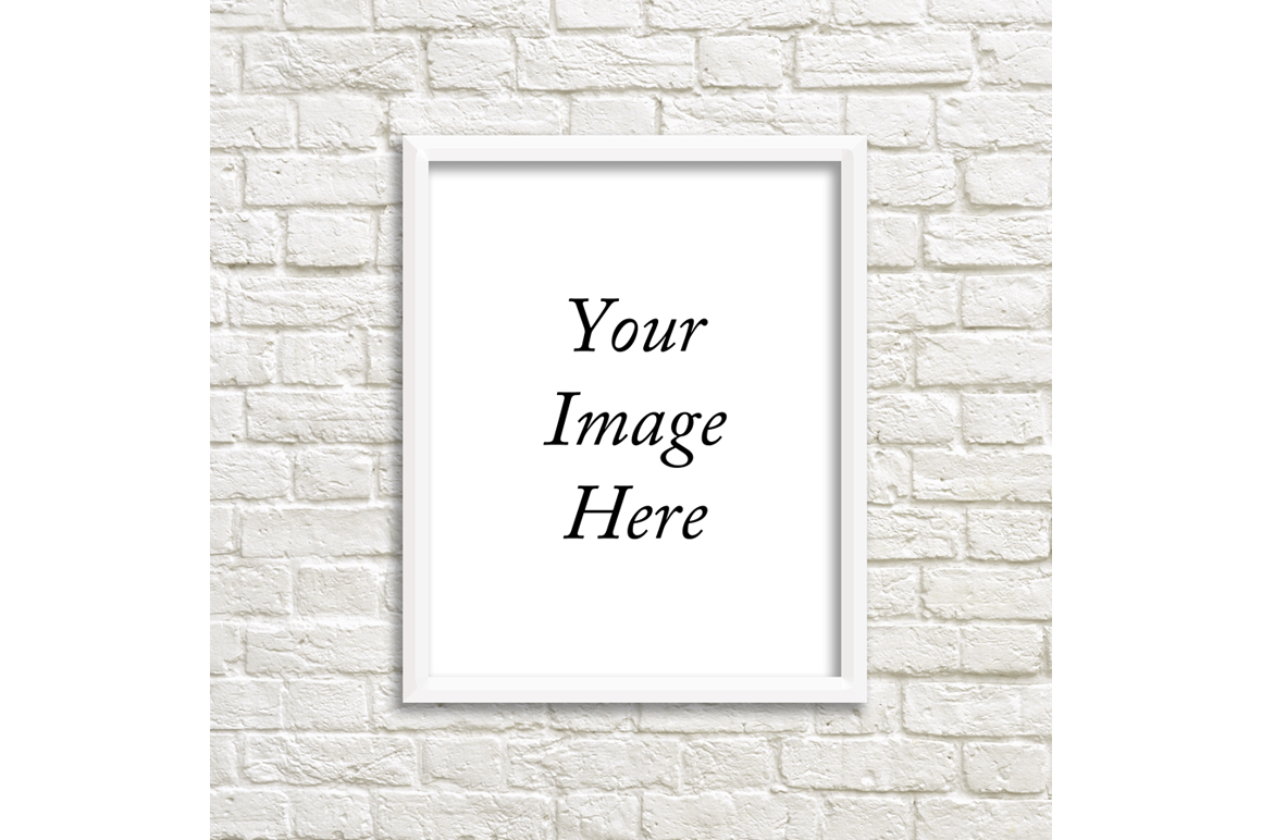 Download White Frame Photo Mockup Brick ~ Product Mockups on Creative Market