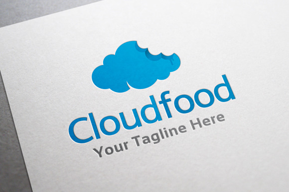 Cloud Food Logo Template Cloud Food Logo Template