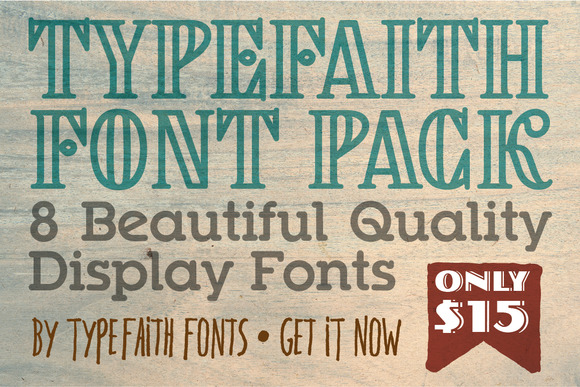 TypeFaith Fontpack ~ Display Fonts on Creative Market