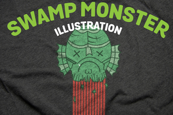 Swamp Monster Illustration Swamp Monster Illustration