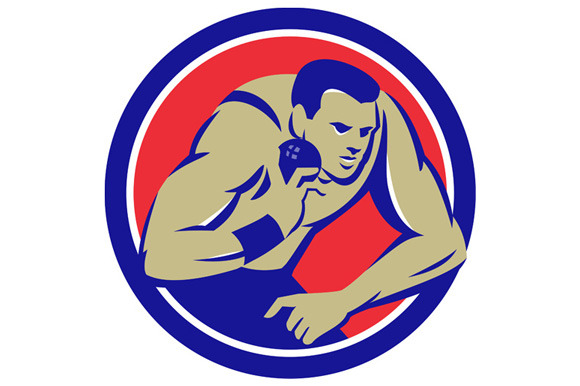 Shot Put Track And Field Athlete Cir Shot Put Track And Field Athlete Cir