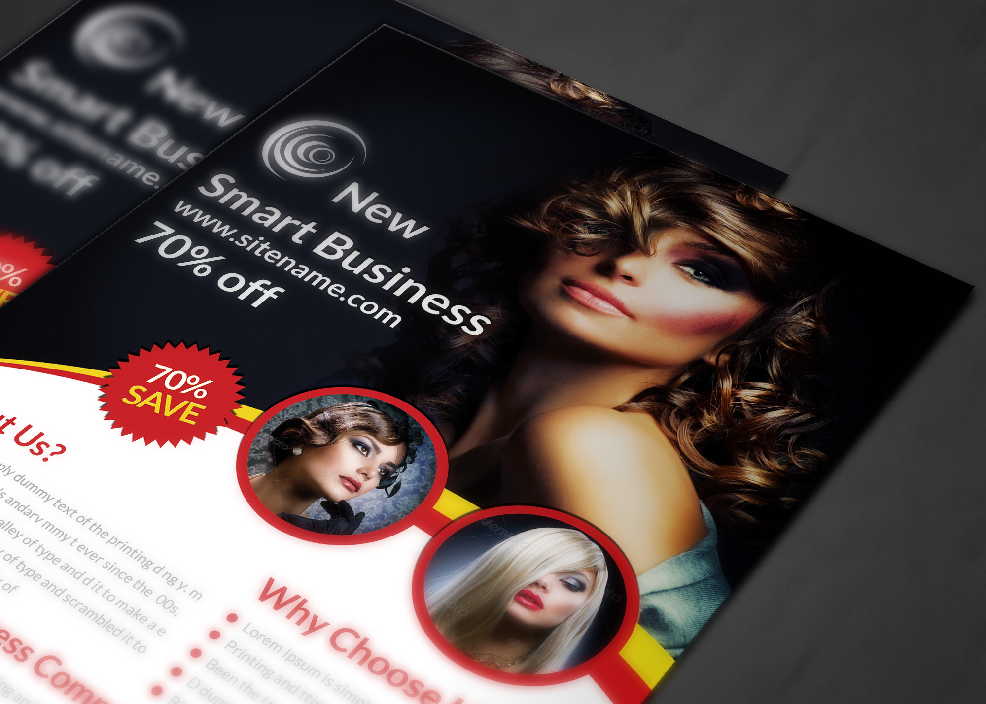 Fashion Agency Flyer Print Templates ~ Flyer Templates on Creative Market