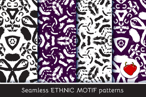 Ethnic Motif Seamless Pattern 3 Ethnic Motif Seamless Pattern 3