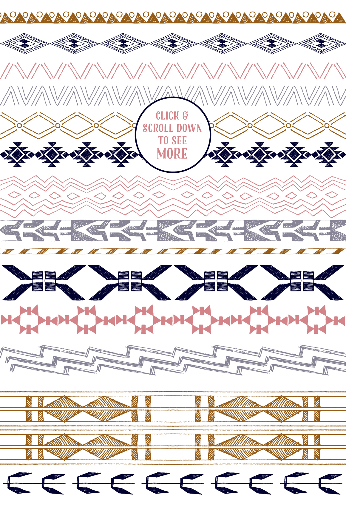 Native American Graphics &amp; Patterns ~ Illustrations on 