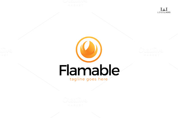 Flamable Logo Flamable Logo