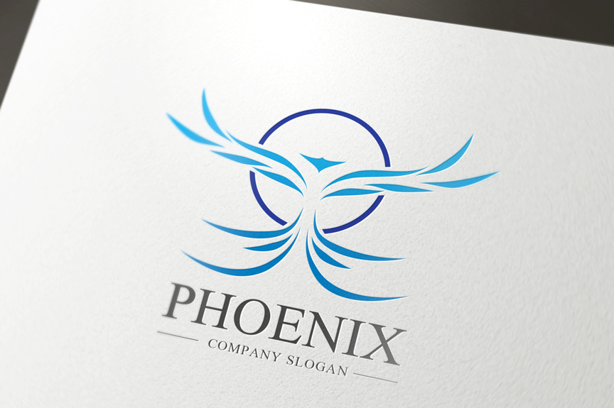 Blue Phoenix ~ Logo Templates on Creative Market