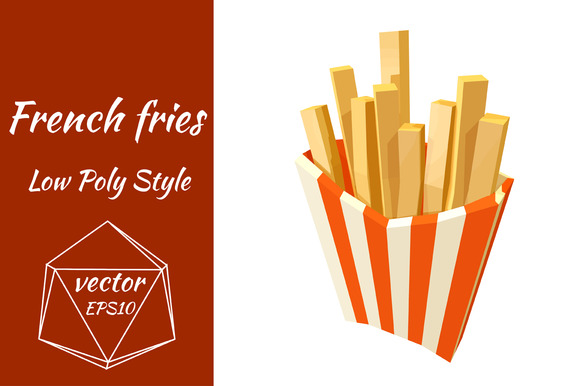 French Fries Fast Food Vector French Fries Fast Food Vector