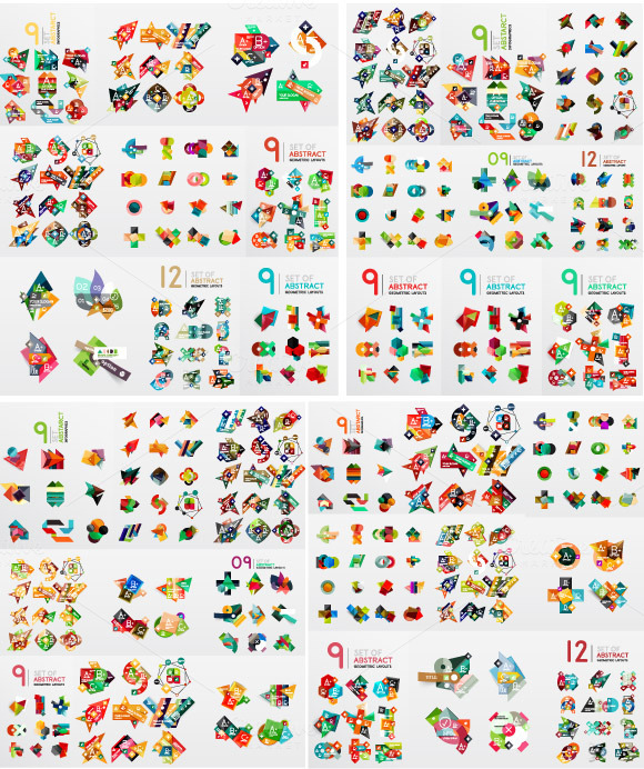 Jumbo Set Of Flat Designs Jumbo Set Of Flat Designs