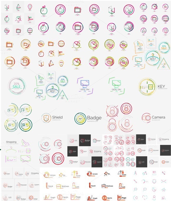 Mega Collection Of Line Logos Mega Collection Of Line Logos