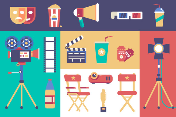 Movie Vector Set Movie Vector Set