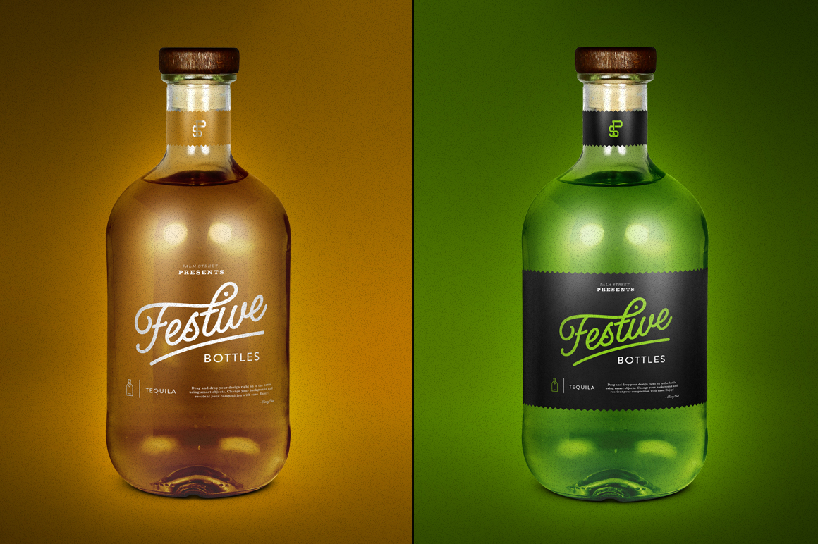 Tequila Bottle MockUp Product Mockups on Creative Market