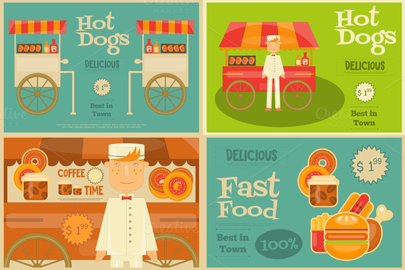Fast Food Mini Posters Fast Food Mini Posters