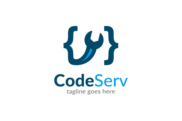 Code Service Logo Template Design ~ Logo Templates on Creative Market