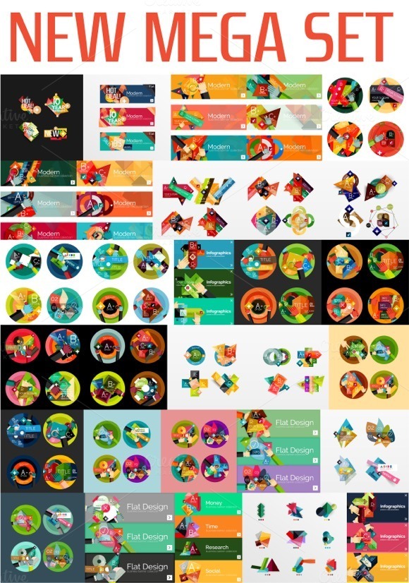 Over 100 Infographic Banners