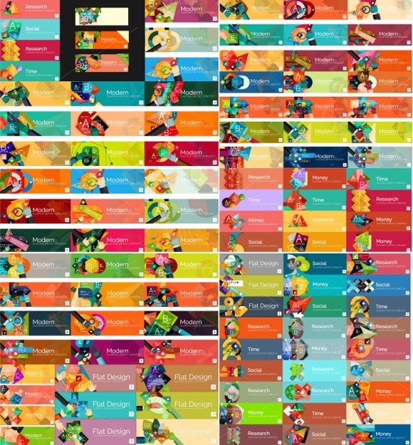 Large Collection Of Info Banners Large Collection Of Info Banners
