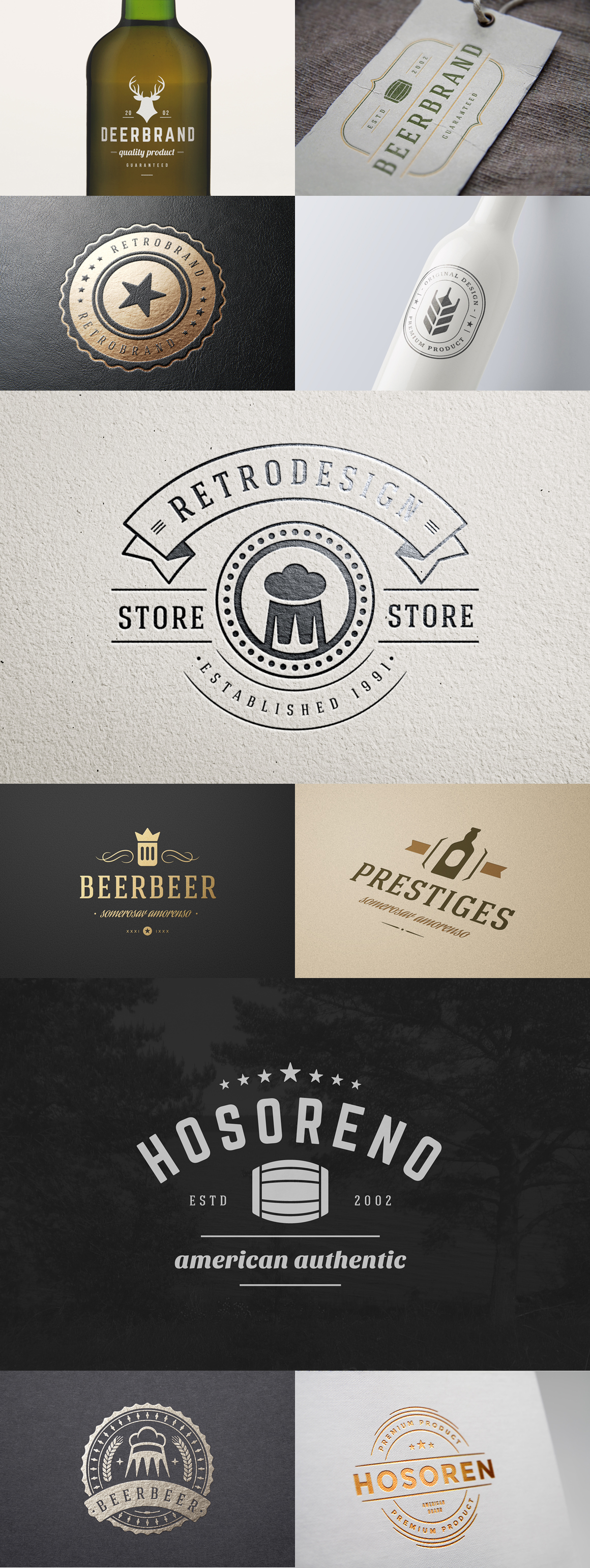 16 Beer Logotypes and Badges ~ Logo Templates on Creative Market