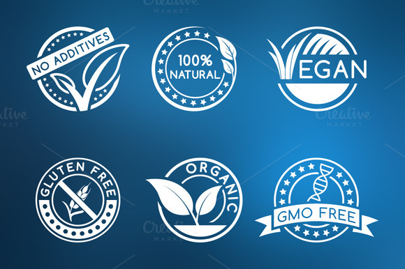 Natural Organic Badges