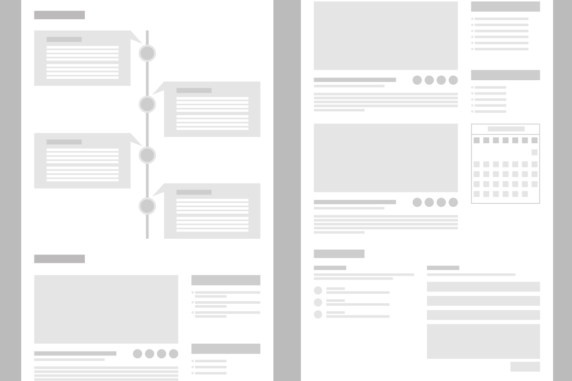 Desktop Wireframe Layout Mockup Product Mockups on