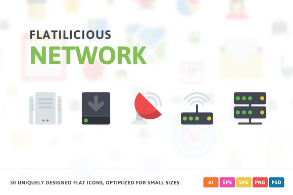 Network Flat Icons Network Flat Icons