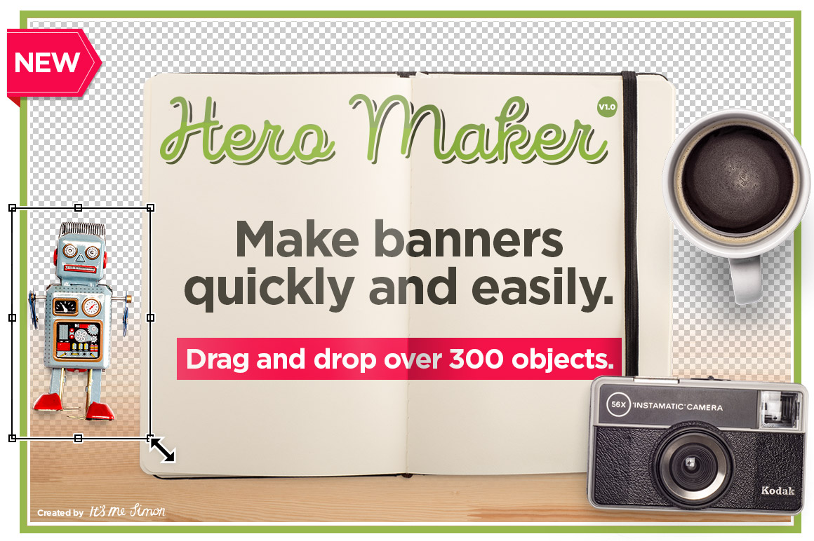 Hero Maker Mockup Scene Creator ~ Product Mockups on Creative Market