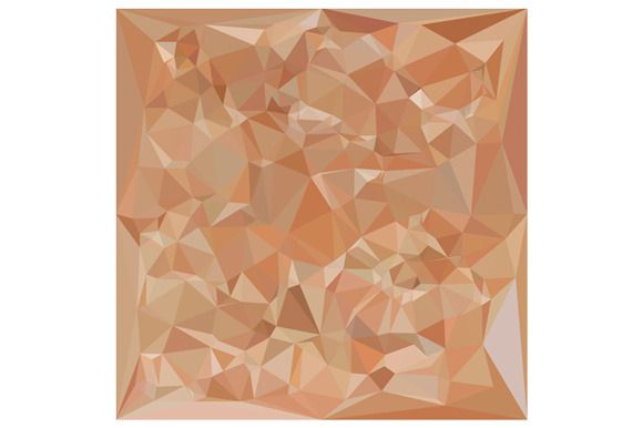 Fawn Brown Abstract Low Polygon Back Fawn Brown Abstract Low Polygon Back
