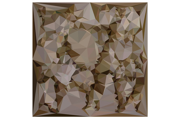 French Bistre Brown Abstract Low Pol French Bistre Brown Abstract Low Pol