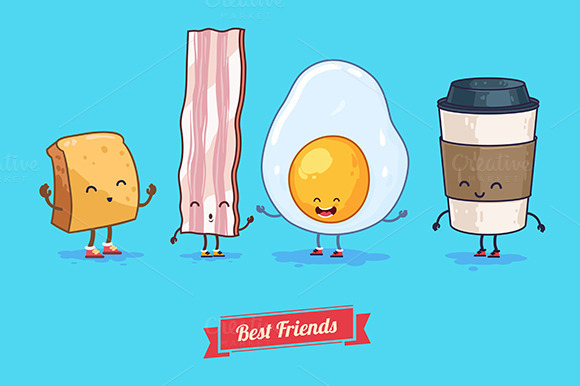 Funny Cup Egg Bacon Coffee Funny Cup Egg Bacon Coffee