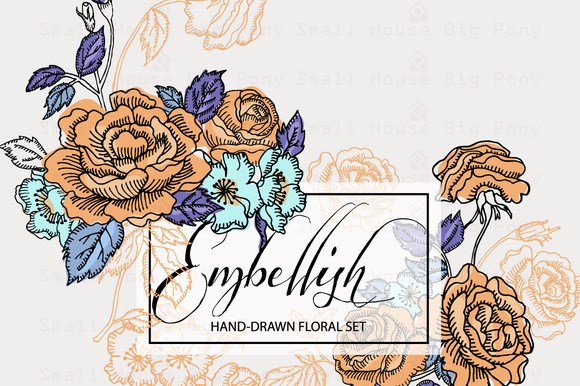 Embellish Roses- Vector And PNG File Embellish Roses- Vector And PNG File