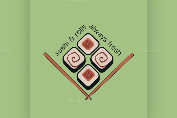 Vector Sushi Logo Vector Sushi Logo