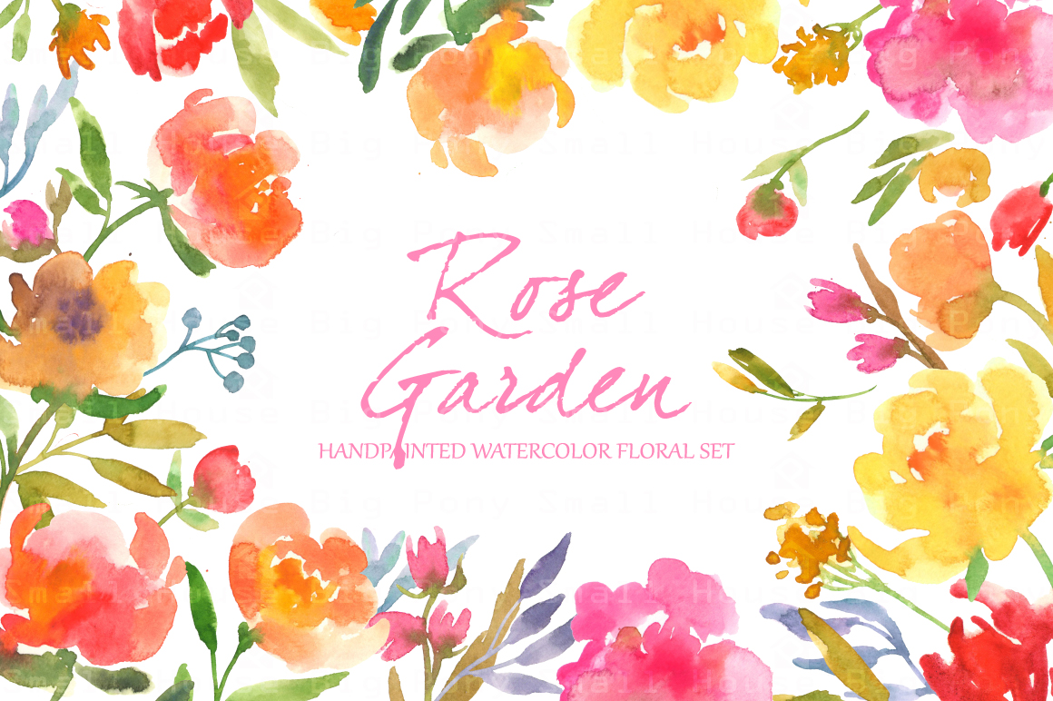 rose garden clip art free - photo #7