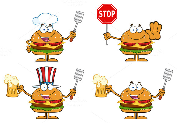 Hamburger Character Collection 4