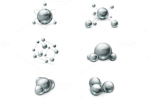 Molecules Vector Icons