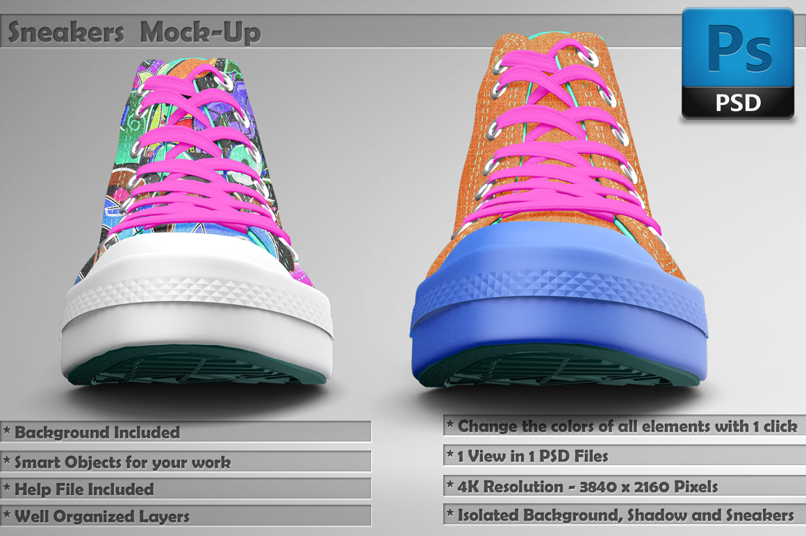 Download Sneakers Shoes Mockup ~ Product Mockups on Creative Market