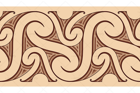 Maori Tattoo Pattern Patterns On Creative Market   Maori 07 Seamless Preview F 