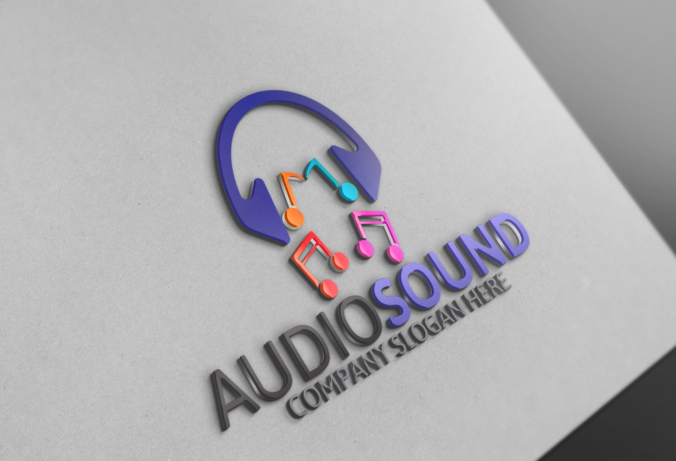 Audio Sound Logo Logo Templates on Creative Market