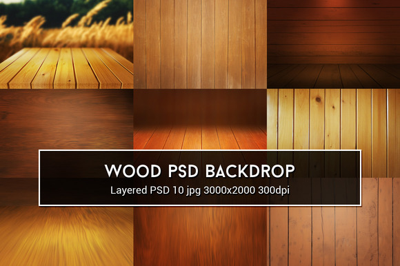 Wood PSD Backdrop