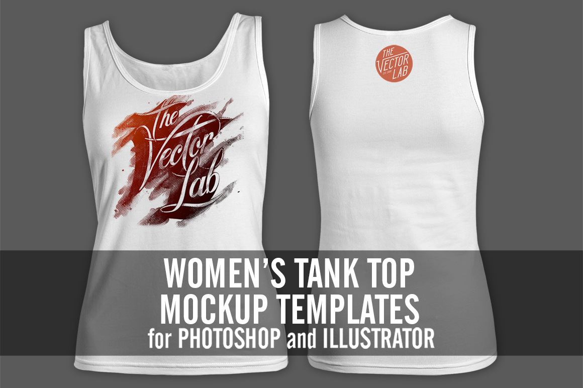 Download Women's Tank Top Mockup Templates ~ Product Mockups on Creative Market
