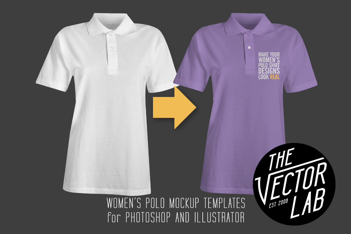 Download Women's Polo Shirt Mockup Templates ~ Product Mockups on ...