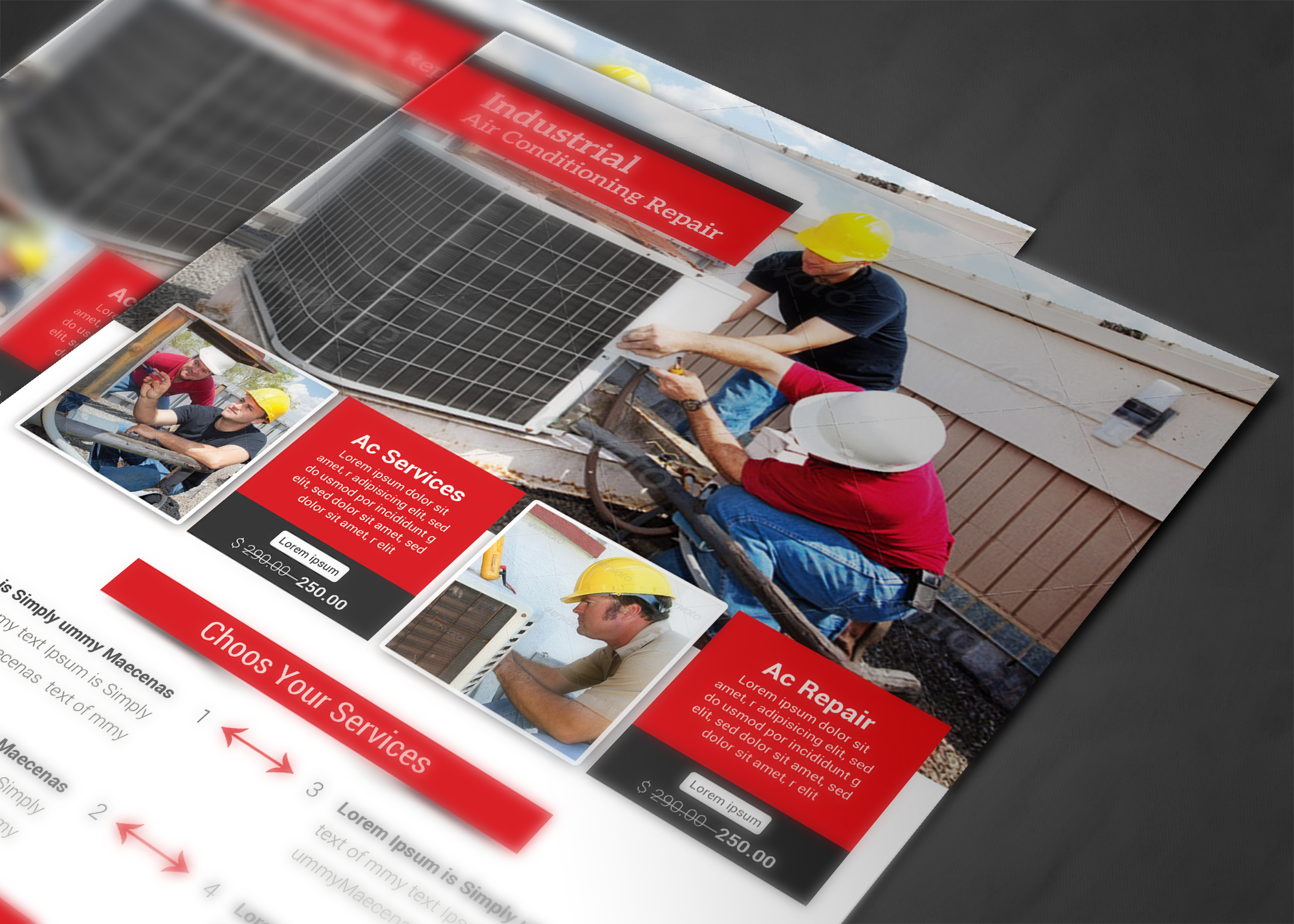 Air Conditioning Repair Flyer ~ Flyer Templates on Creative Market