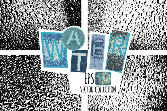 Water Drops Vector Texture Water Drops Vector Texture