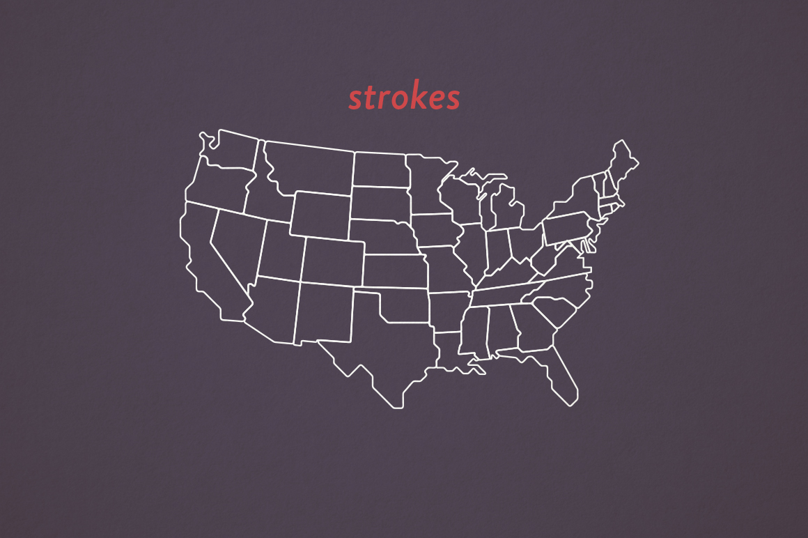 United States Vector Map ~ Graphics on Creative Market