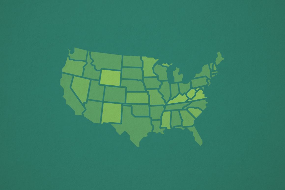 United States Vector Map ~ Graphics on Creative Market