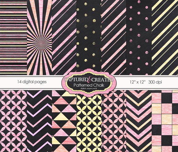 Patterned Chalk 14-Papers