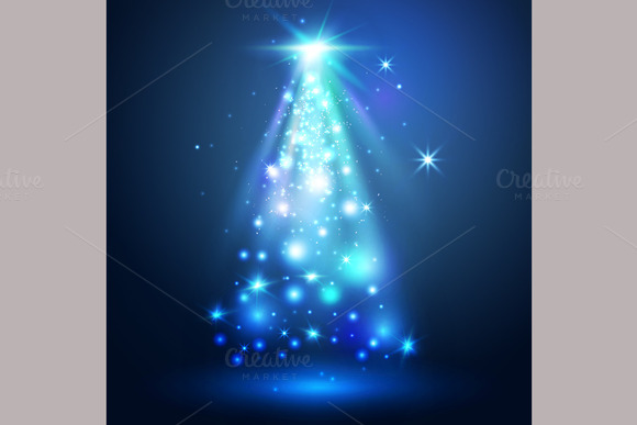 christmas tree magic lights illustrations on creative christmas tree magic lights illustrations on creative