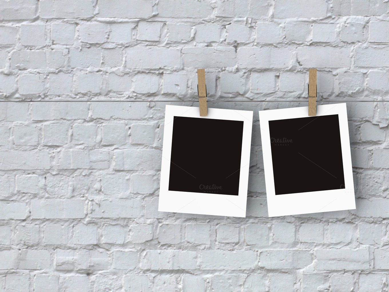 Blank polaroid frame Arts & Entertainment Photos on Creative Market