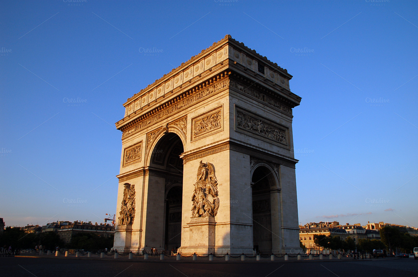 Arc de triomphe, Paris ~ Architecture Photos on Creative Market