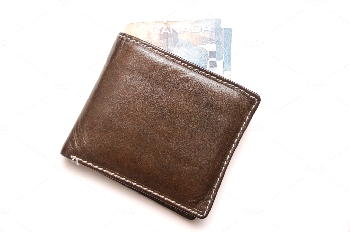Wallet with Canadian Money Photos on Creative Market